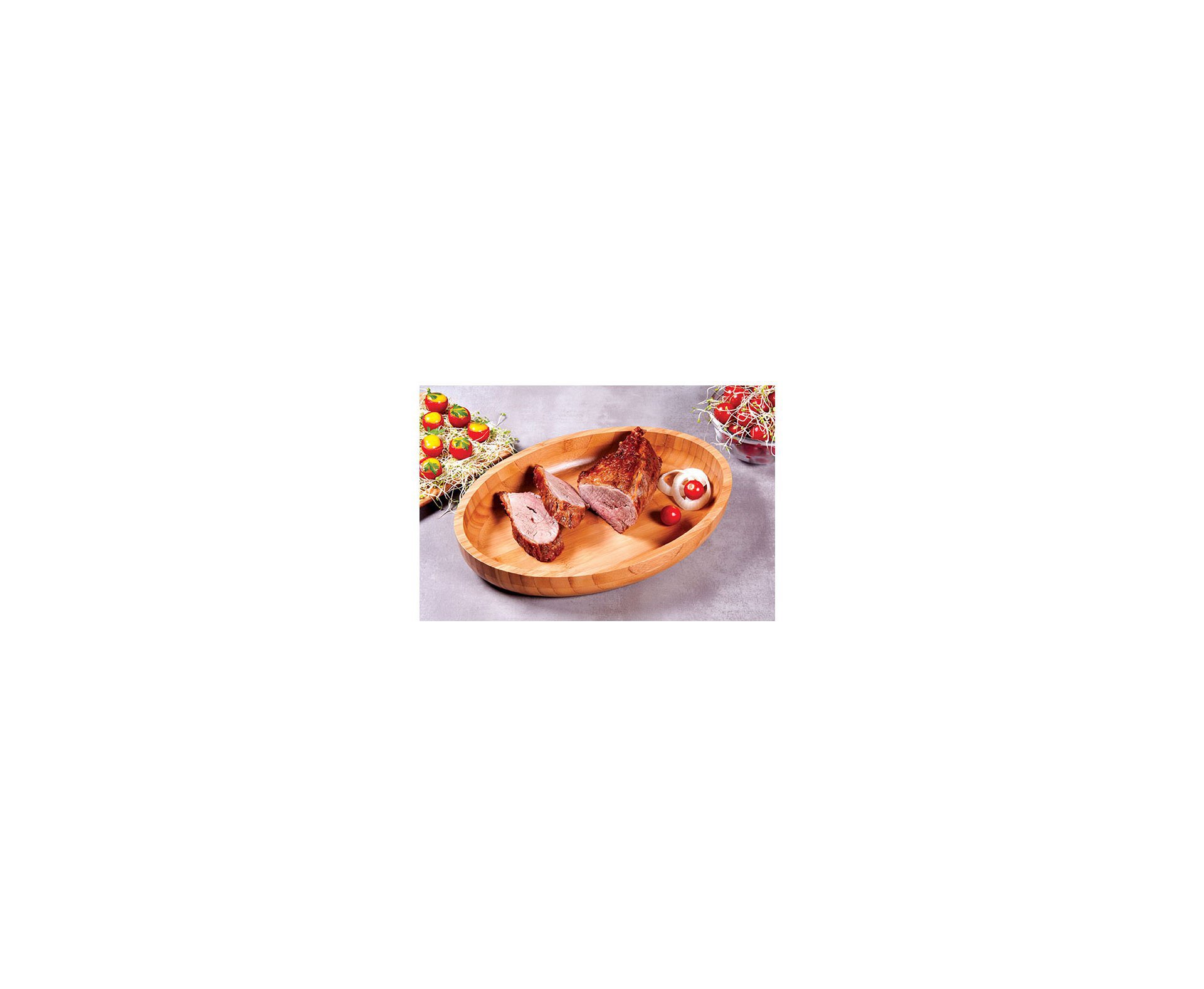 Gamela Oval Bamboo 33x23cm - Mor