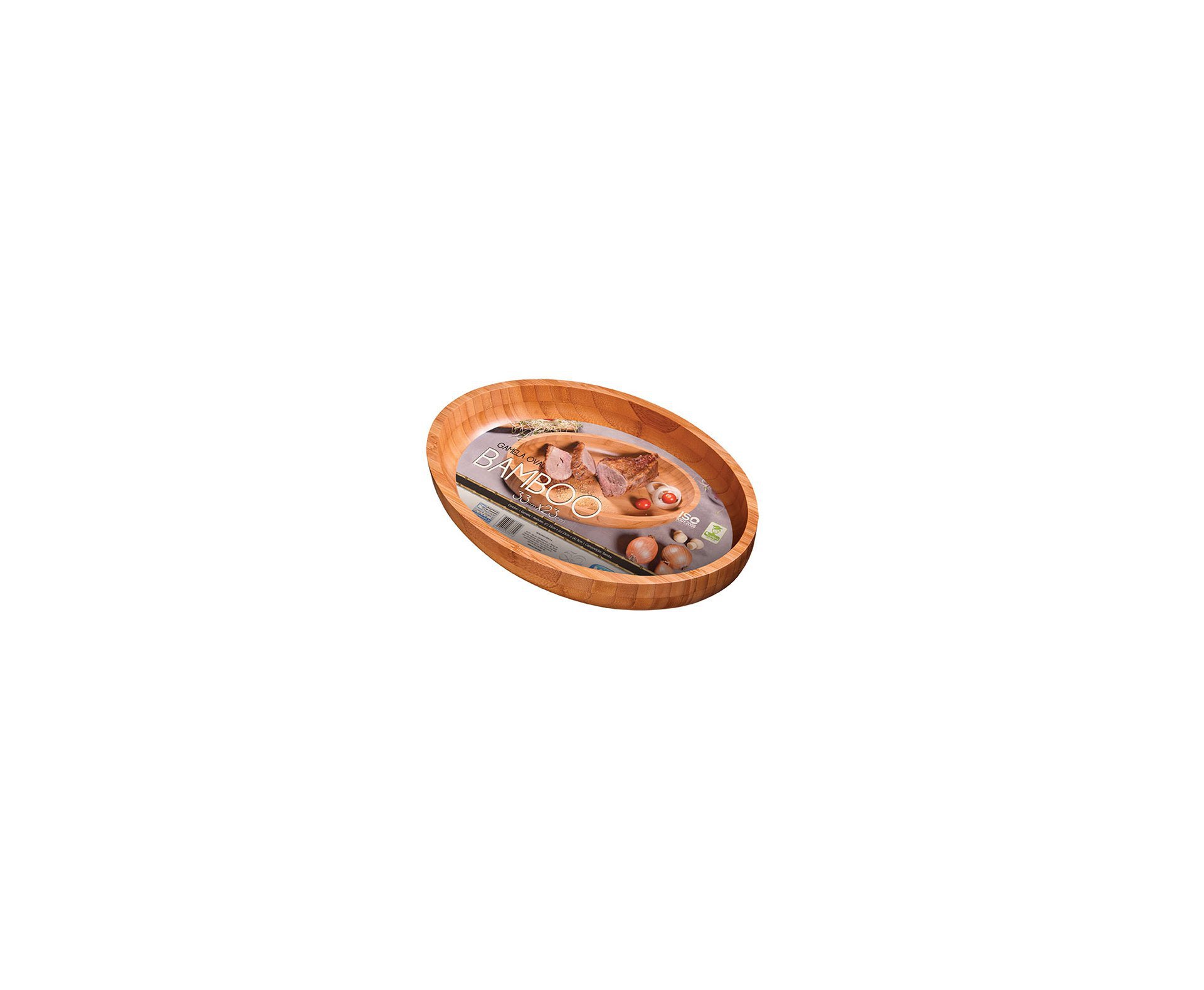 Gamela Oval Bamboo 33x23cm - Mor