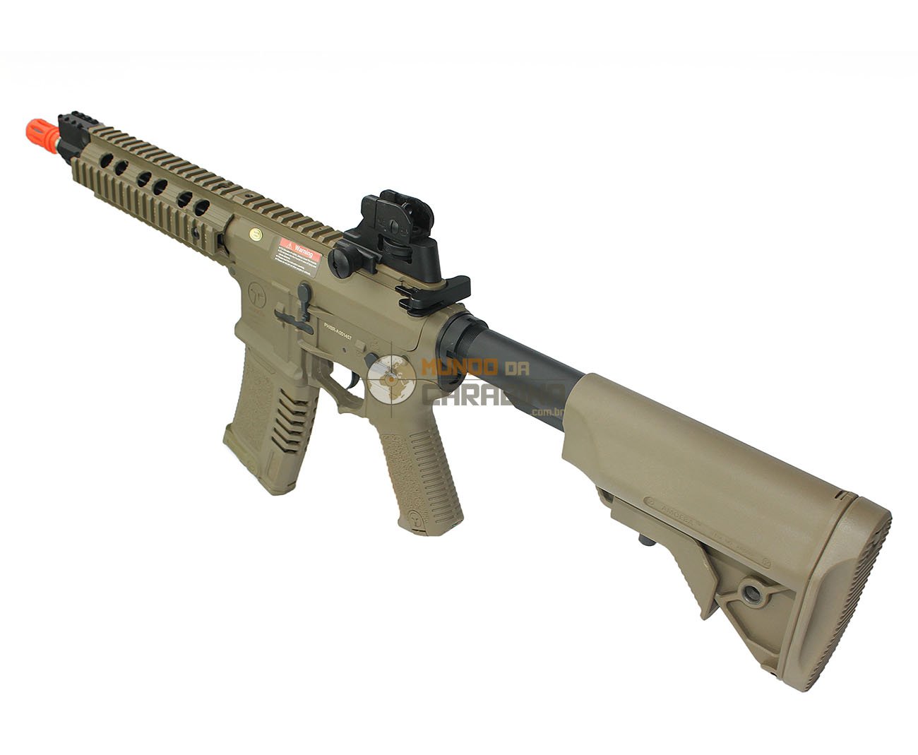 Rifle De Airsoft M4 Cqb Ris Amoeba Am-008-de- Cal 6.0mm - Ares