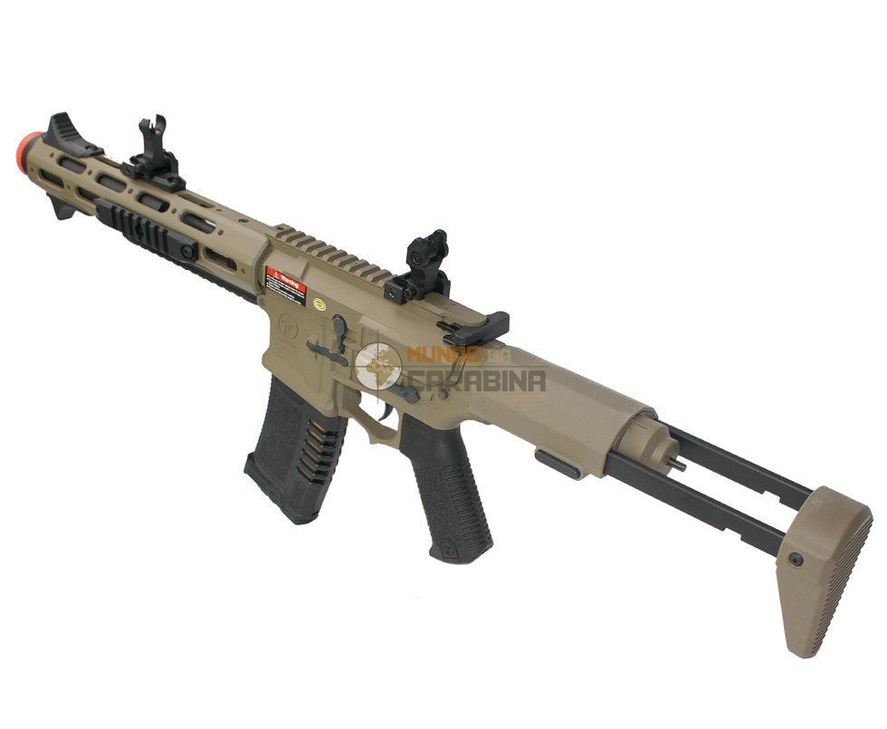 Rifle De Airsoft Cqb Car-15 Pdw Amoeba Am-013-de- Cal 6.0mm - Ares