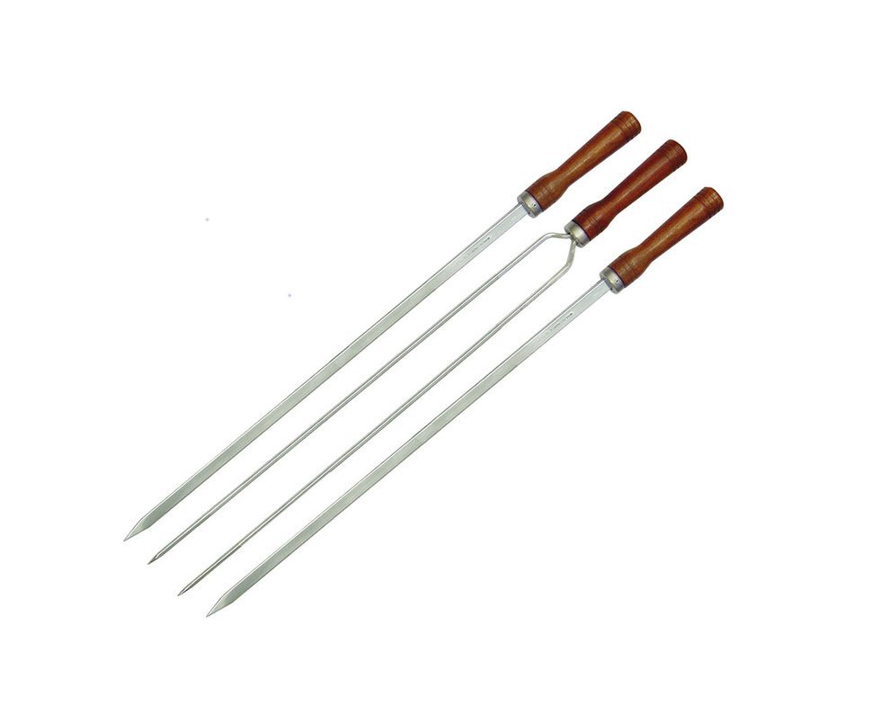 Conjunto 03 Espetos Alumínio Charrua - Mor