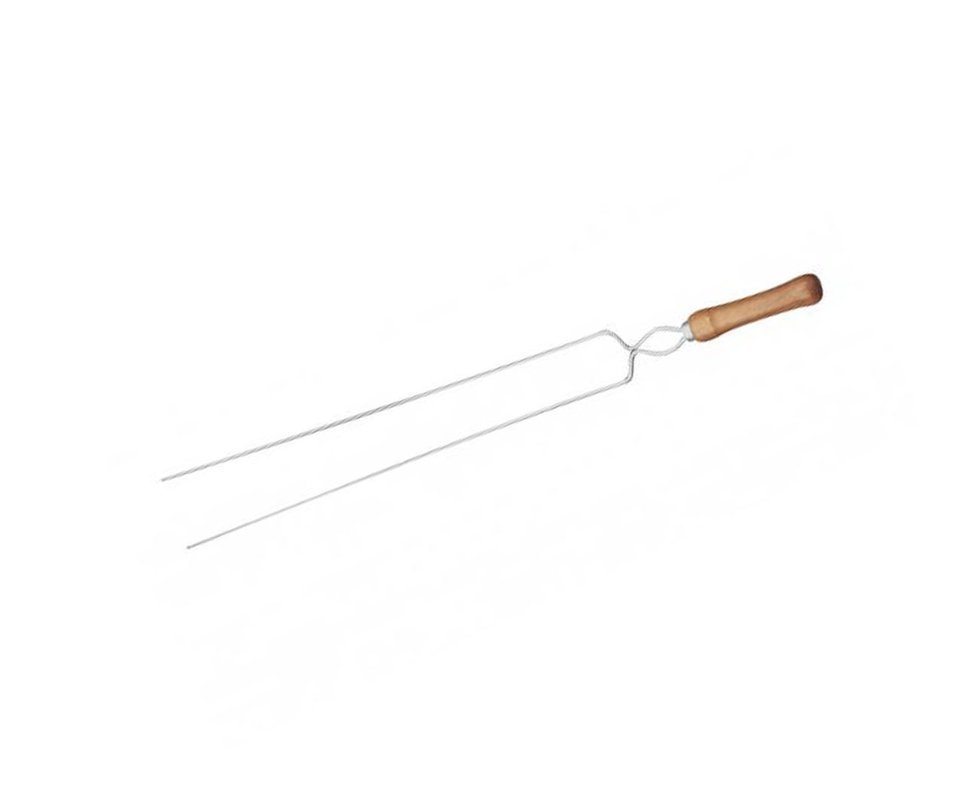 Espeto Duplo Para Churrasco 85cm Cromado 003209 - Mor