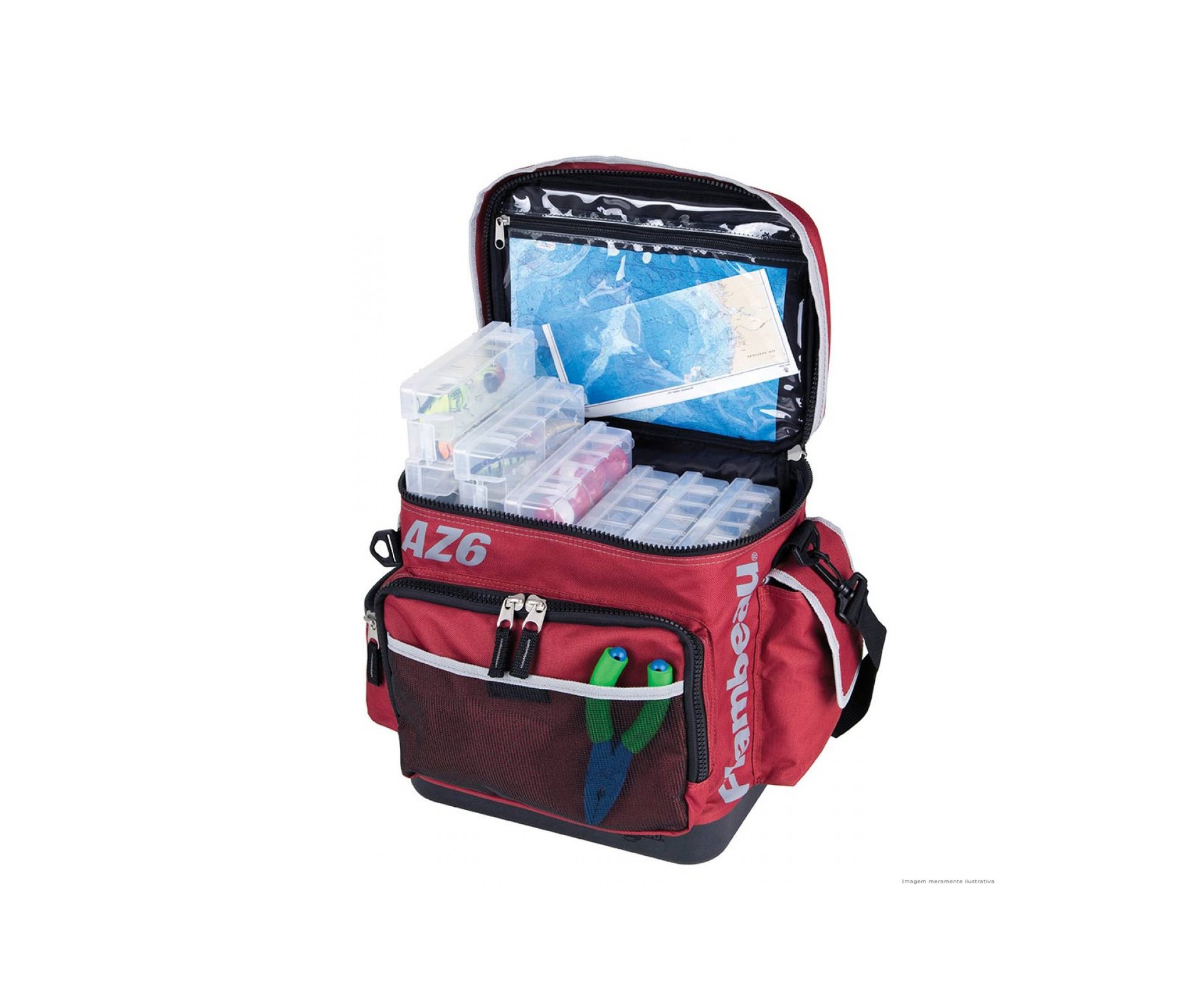 Bolsa Para Pesca Az6 Com 6 Estojo - Flambeau