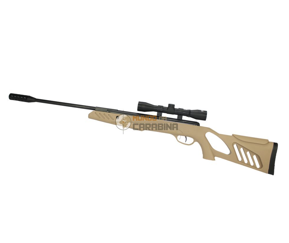 Carabina De Pressão Sa1000 Tactical Stock Cal 5,5mm Tan + Luneta 4x32 - Swiss Arms