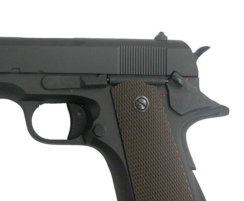 Pistola De Airsoft Colt 1911 - Full Metal Eletrica Bivolt - Calibre 6,0 Mm - Cyma Cm 123
