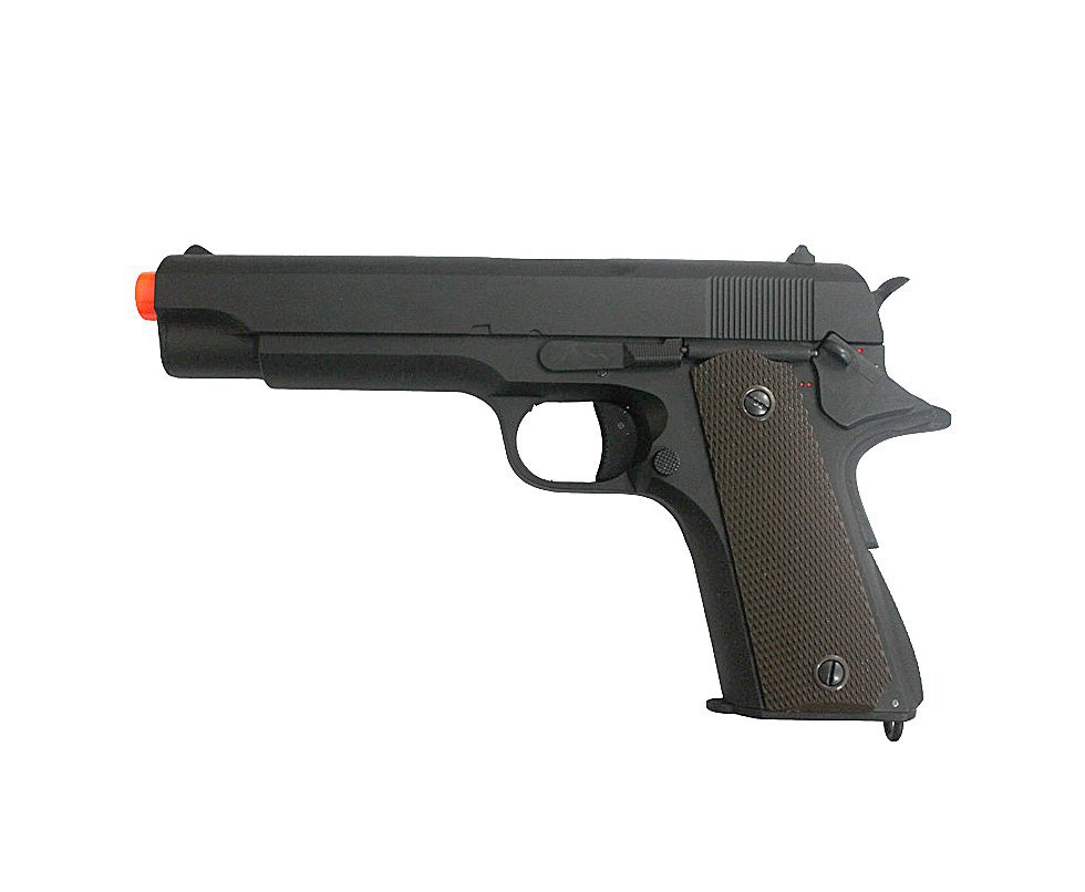 Pistola De Airsoft Colt 1911 - Full Metal Eletrica Bivolt - Calibre 6,0 Mm - Cyma Cm 123