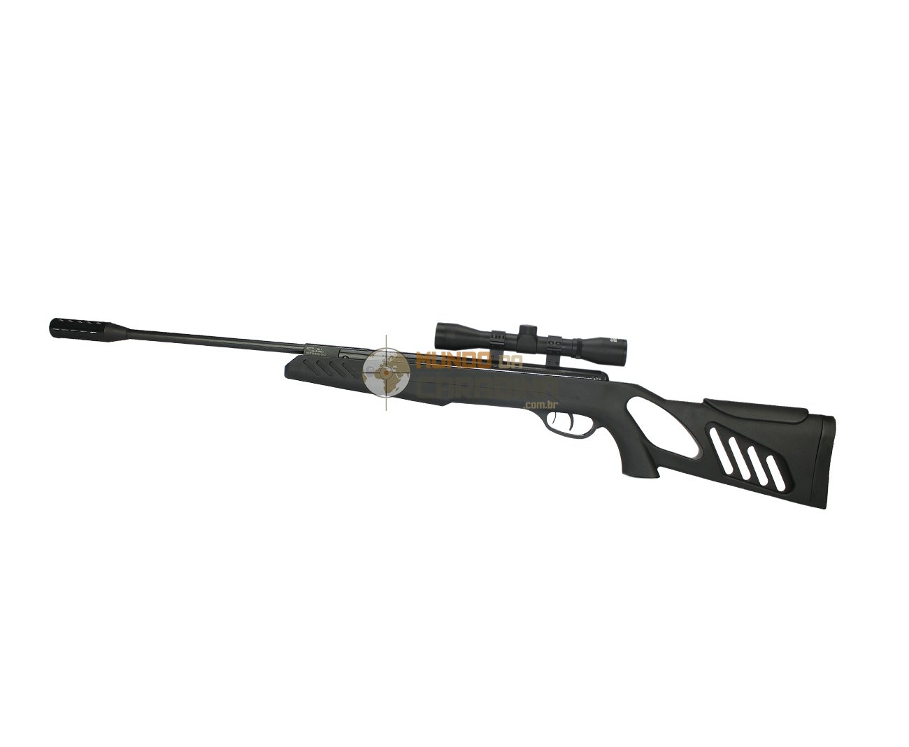 Carabina De Pressão Sa1000 Tactical Stock Cal 5,5mm Black + Luneta 4x32 - Swiss Arms