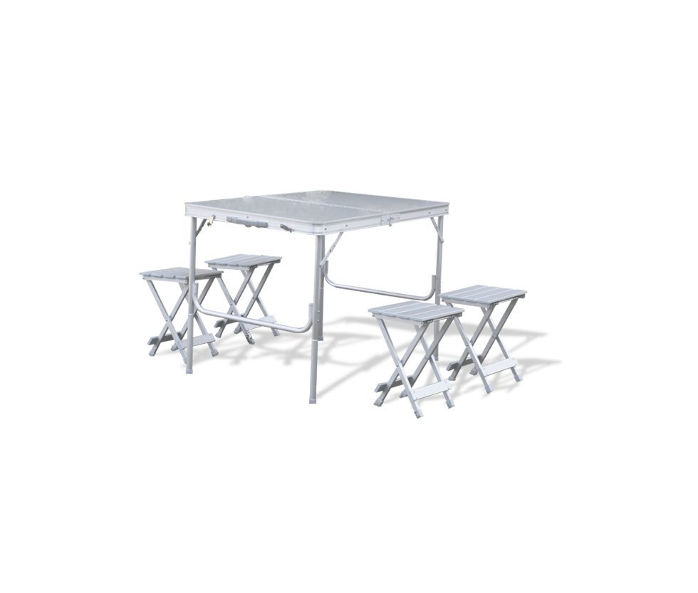 Conjunto Mesa + 04 Banquetas Dobravel Royal - Nautika