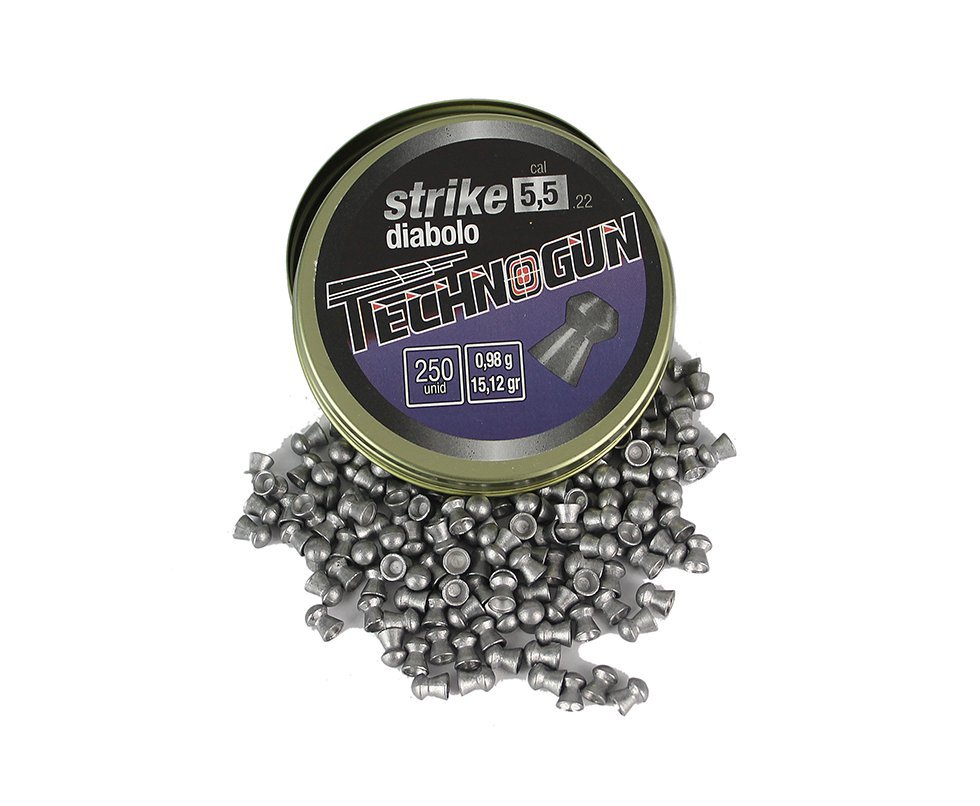 Chumbinho Strike Diabolo - Calibre 5,5 Mm - 250 Unidades - Technogun