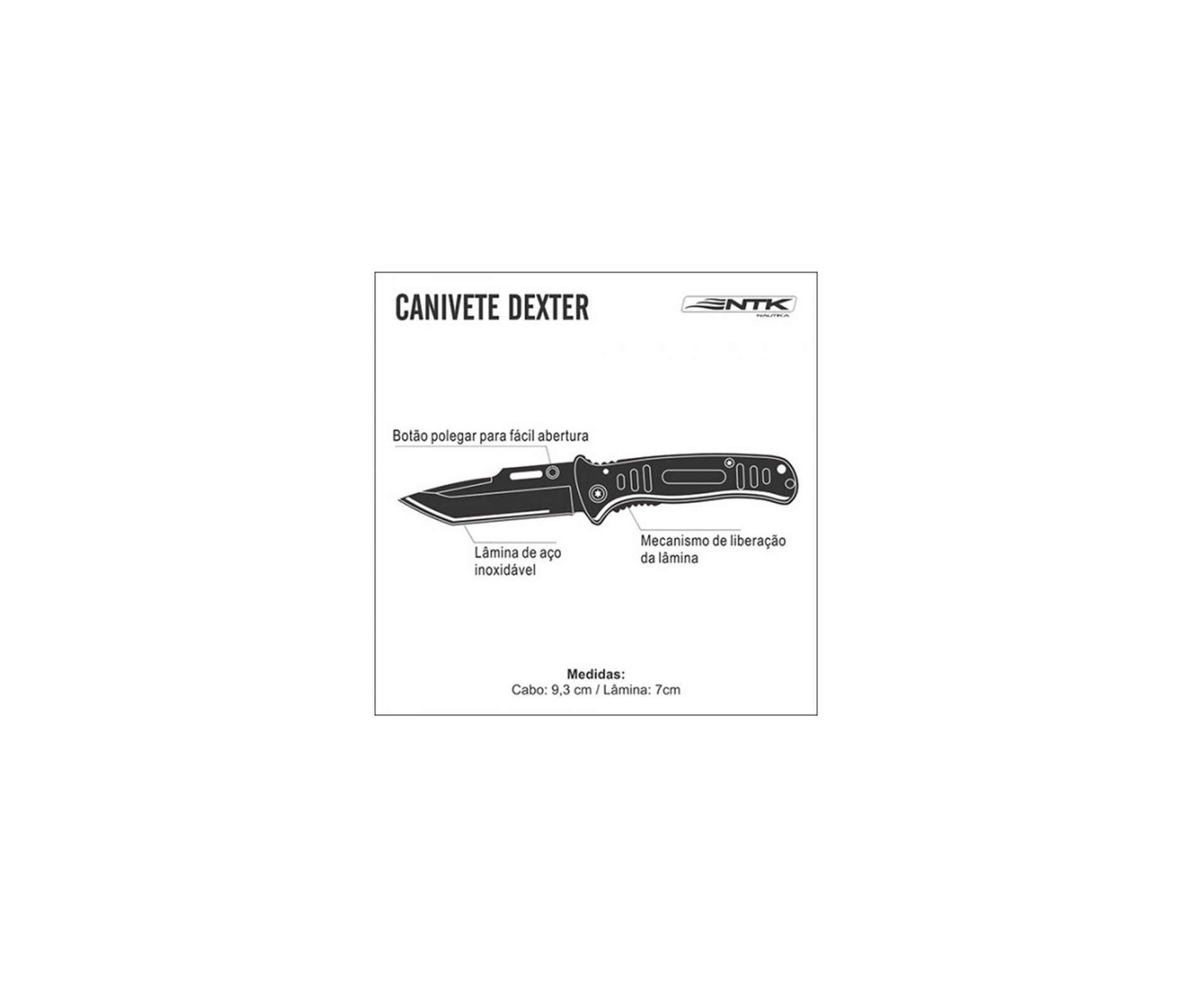Canivete Dexter Camuflado - Nautika