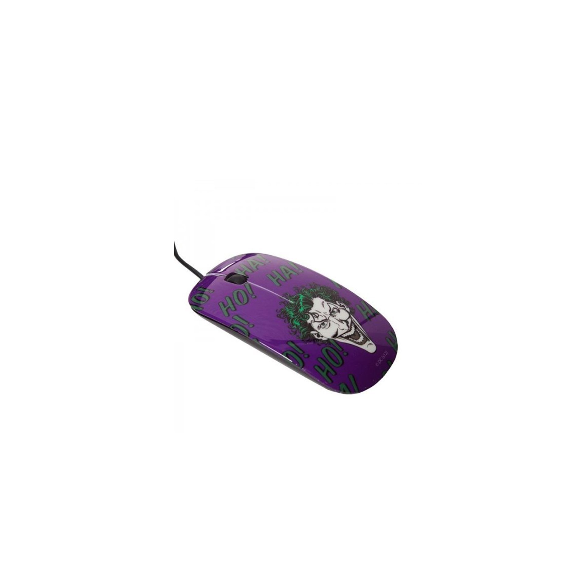 Mouse Plástico Coringa Roxo Dc Comics