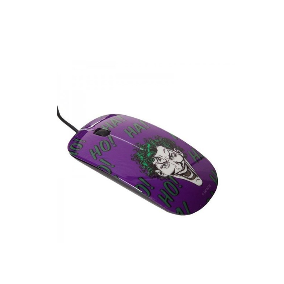 Mouse Plástico Coringa Roxo Dc Comics