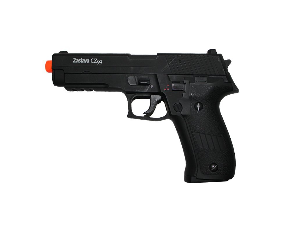 Pistola De Airsoft Cz99 Eletrica - Full Metal - Calibre 6,0 - Asg - 110 V
