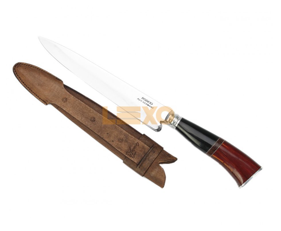 Faca Campeira 8 Cabo Madeira/chifre - Rodeio.