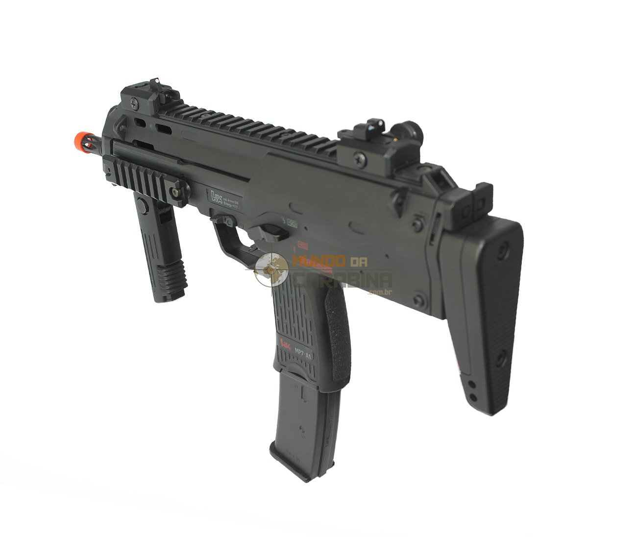 ícone de cor de arma hk ump. arma de fogo de videogame virtual, arma. rifle  de