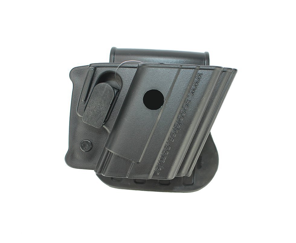 Coldre Para Pistola Universal Cintura Rotativo Com Trava - Destro So Coldres