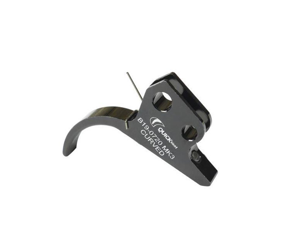 Lâmina De Gatilho Ajustável Bam/cbc B19 Preto Mk3 Curved - Quickshot