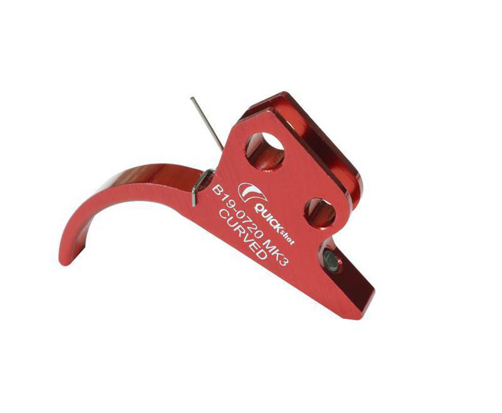 Lâmina De Gatilho Ajustável Bam/cbc B19 Vermelho Mk3 Curved - Quickshot