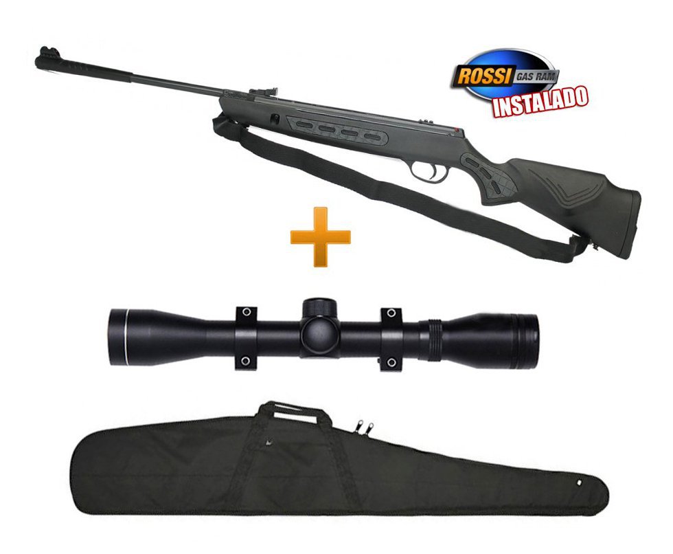 Carabina De Pressão Hatsan Striker 1000s 5,5mm + Luneta 4x32 + Gas Ram 60kg + Capa - Rossi