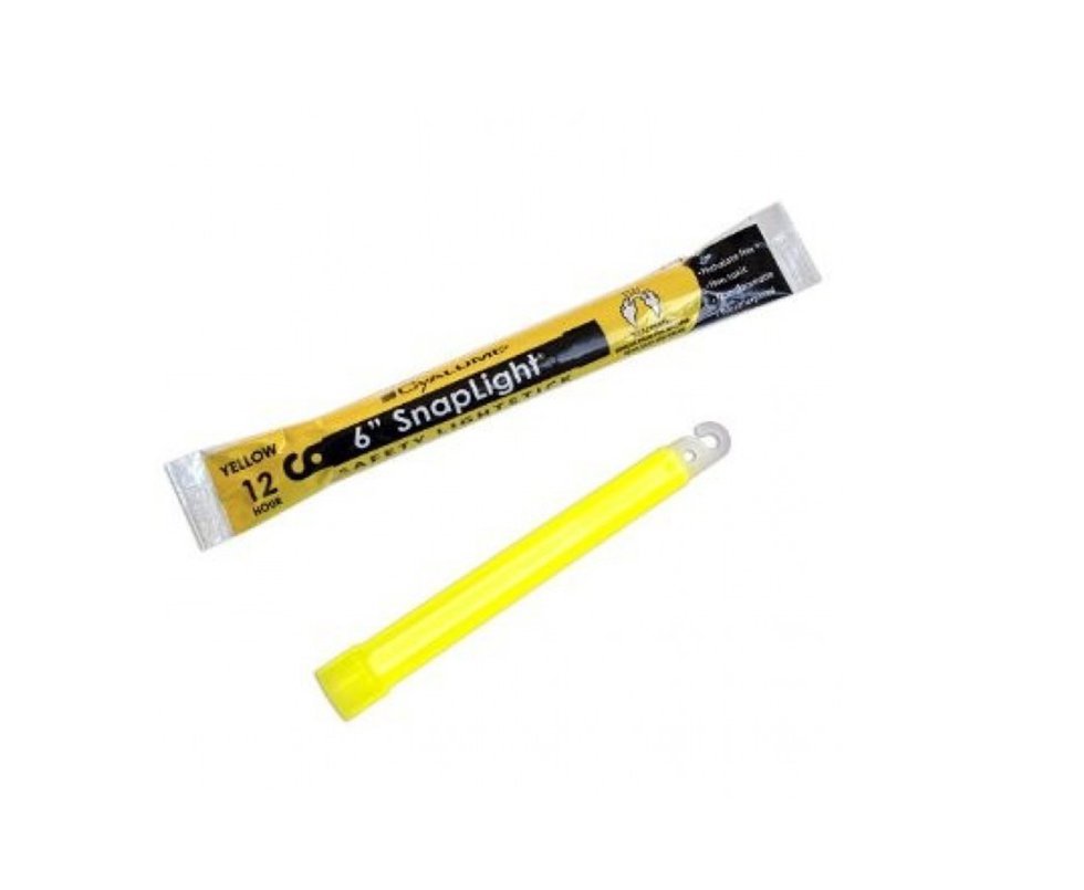 Bastão De Luz Química  6" Snaplight Amarelo - Cyalume