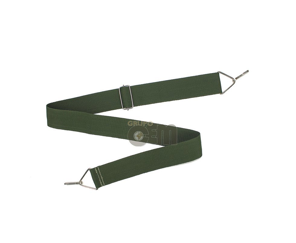 Bandoleira Mug De 2 Pontas, Verde Com Presilha De Aço