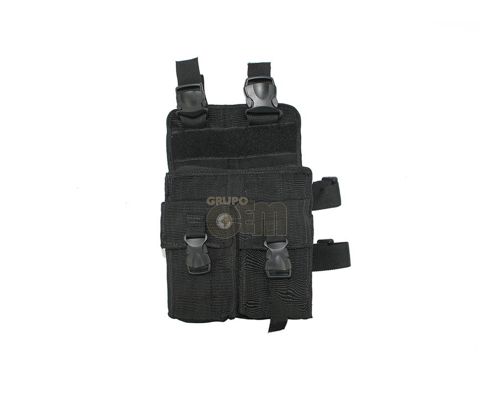 Bornal 2 Bolsos Cadarço Preto - Mug