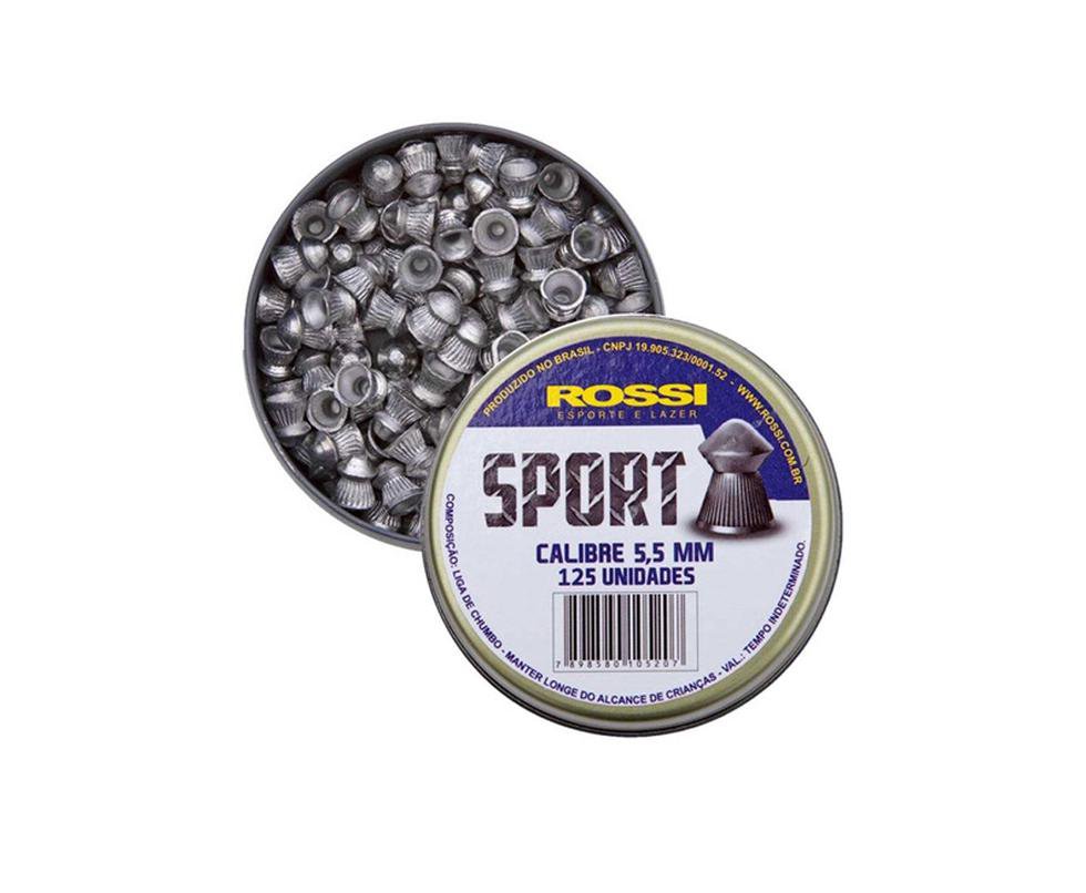 Chumbinho Sport 5,5mm (125un) - Rossi