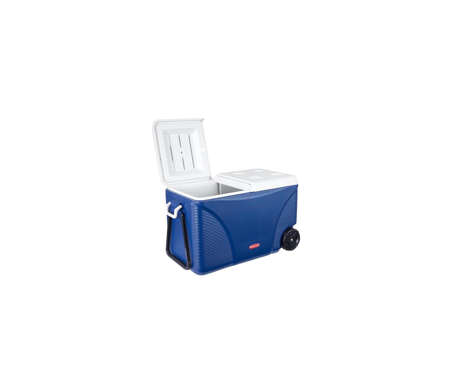 Caixa Termica - Cooler 75 Qt C/ Rodas Azul - Rubbermaid