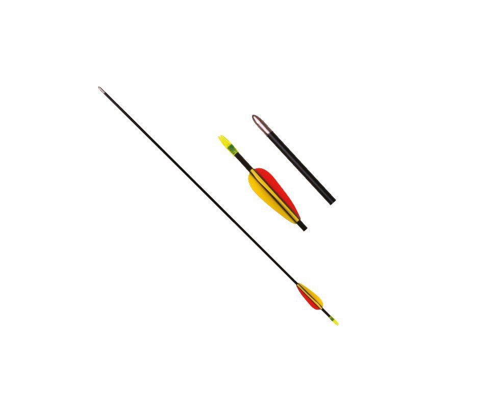 Flecha De Fibra Vidro para arco - 30" Black