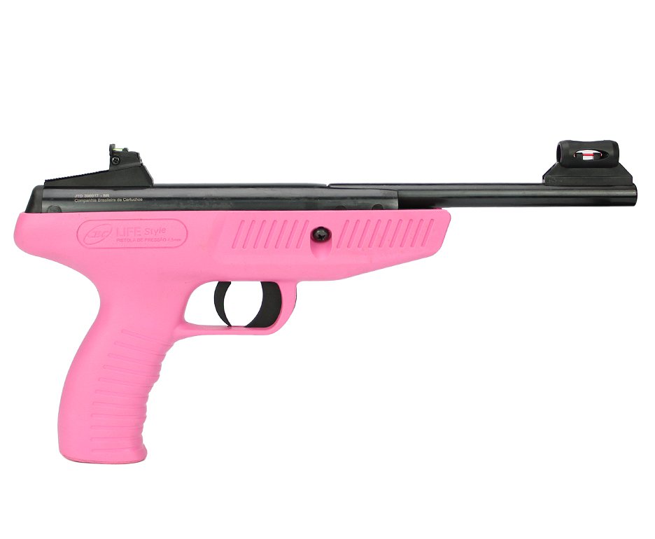 Pistola De Pressão Cbc Life Style Rosa - Calibre 4,5 Mm