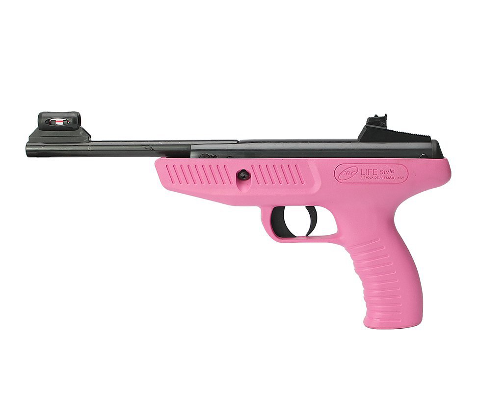Pistola De Pressão Cbc Life Style Rosa - Calibre 4,5 Mm