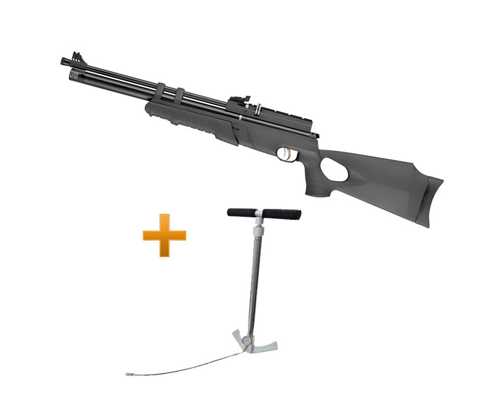 Carabina De Pressão Hatsan Pcp At44-10pa Cal. 5,5mm (pump Action) + Bomba Pcp Inox + Capa Almofada 46" - Hatsan