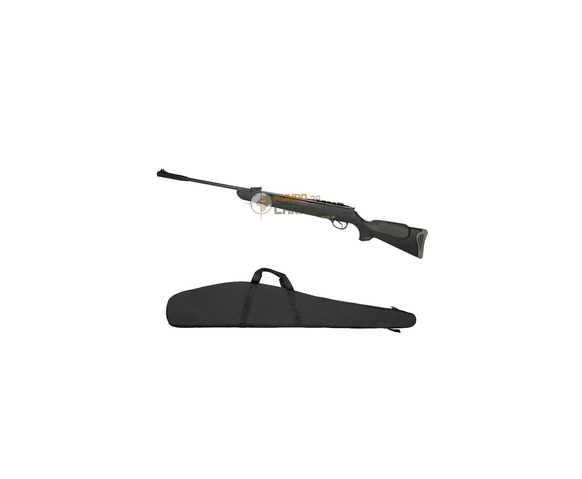 Carabina De Pressão Ht 125 Six Cal 6,0mm Pistão Pneumático 75kg Sms Instalado + Chumbinhos + Kit Limpeza + Capa 52"- Hatsan