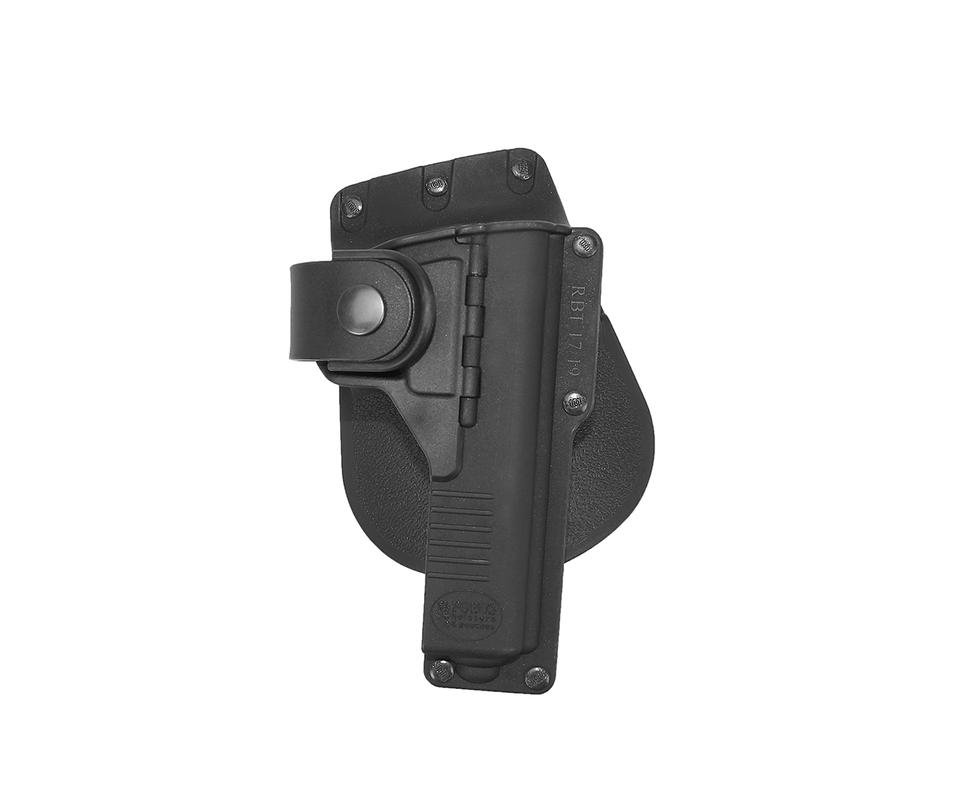 Coldre De Cintura Rbt17g Polímero Para Pst Glock 17/ 22/ 31 C/ Suporte Luneta - Fobus