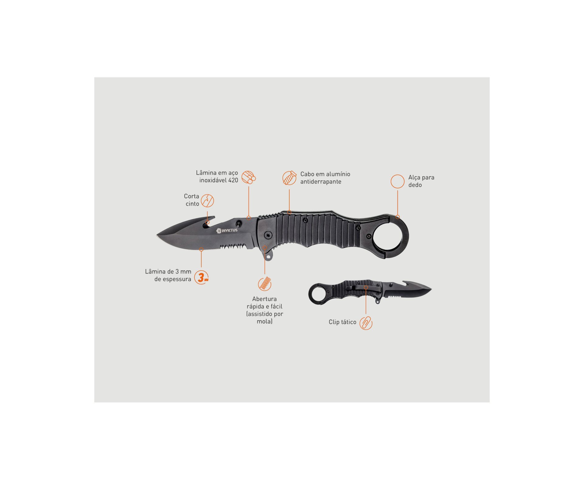 Canivete Arrow - Invictus