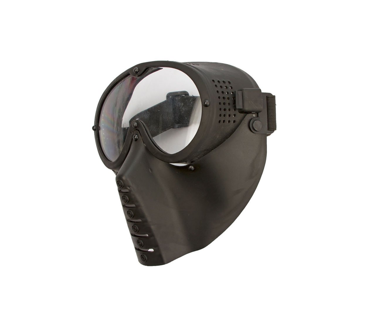 Mascara Tatica Abs C/ Proteção De Policarbonato - Preta