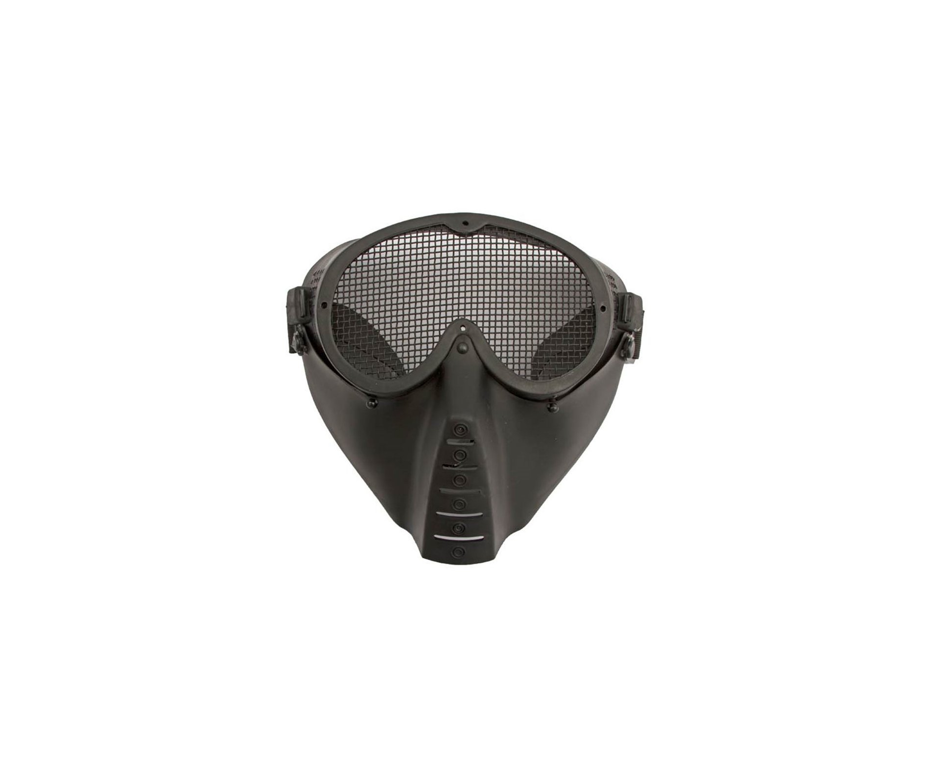 Mascara Tatica C/proteção De Tela De Metal - Preta