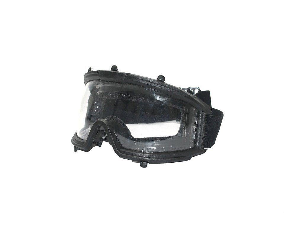 Oculos Tatico Goggle Grande C/ Lentes Policarbonato - Preto