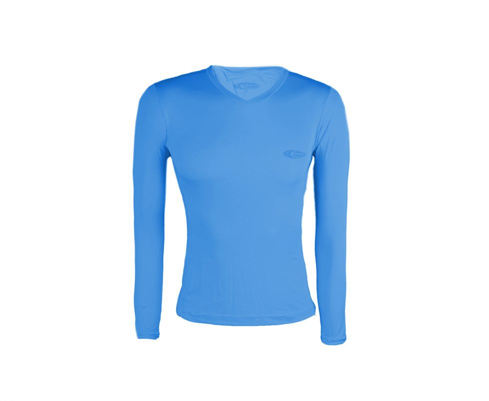 Camiseta Softline Feminina Azul - Proteção Uva/uvb 50+ Fps - Cardume - G