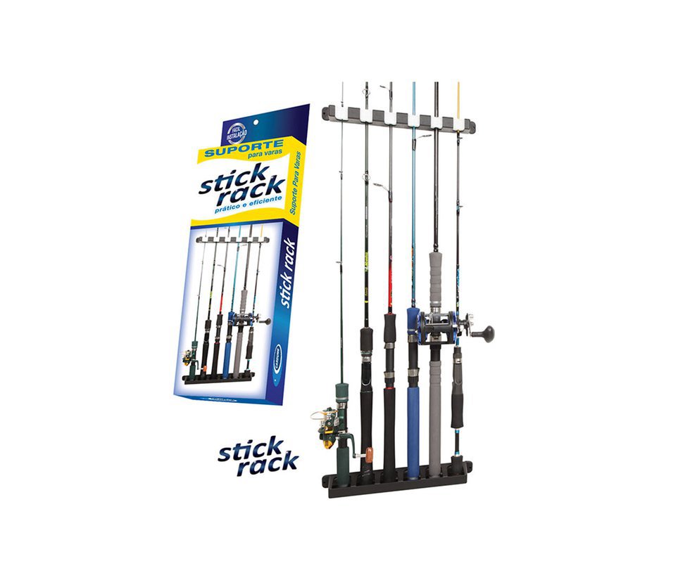 Stick-rack - Suporte De Parede Para 6 Varas Pesca - Cardume