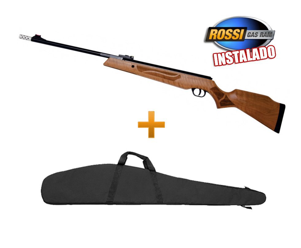 Carabina De Pressão Cometa Fusion Premier - Pistão Pneumático Instalado - Calibre 5,5 Mm - Coronha Madeira