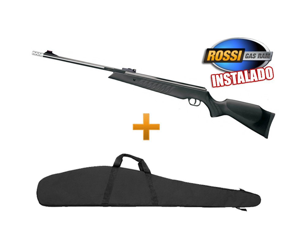 Carabina De Pressão Cometa Fusion Premier - Pistão Pneumático Instalado - Calibre 5,5 Mm - Preta