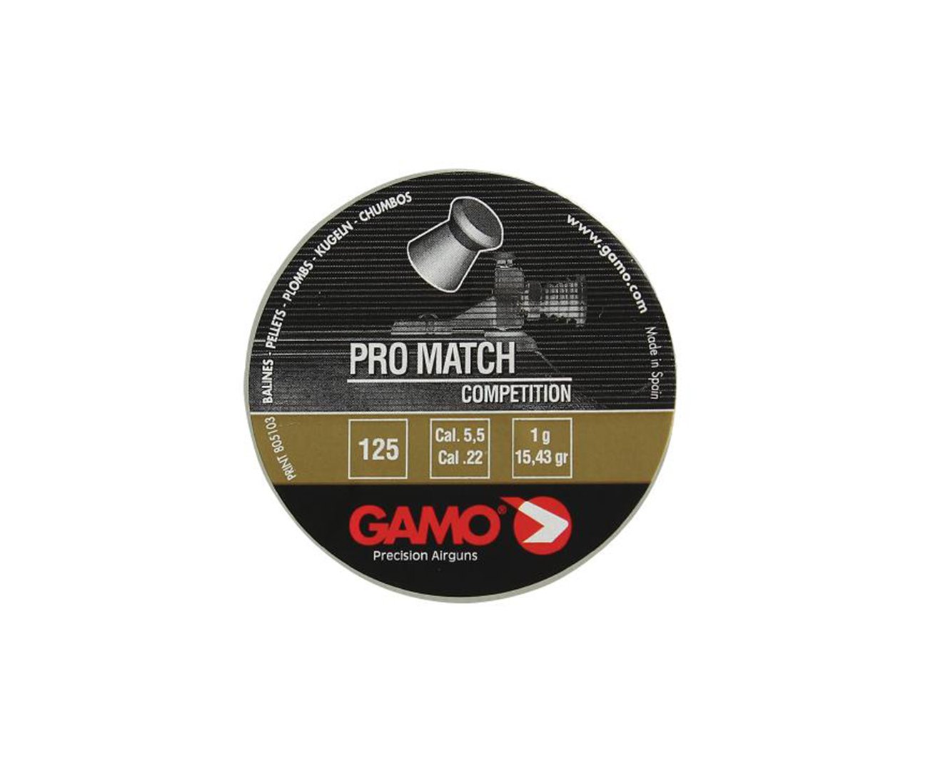 Chumbinho Pro Match 5,5mm (125un) - Gamo