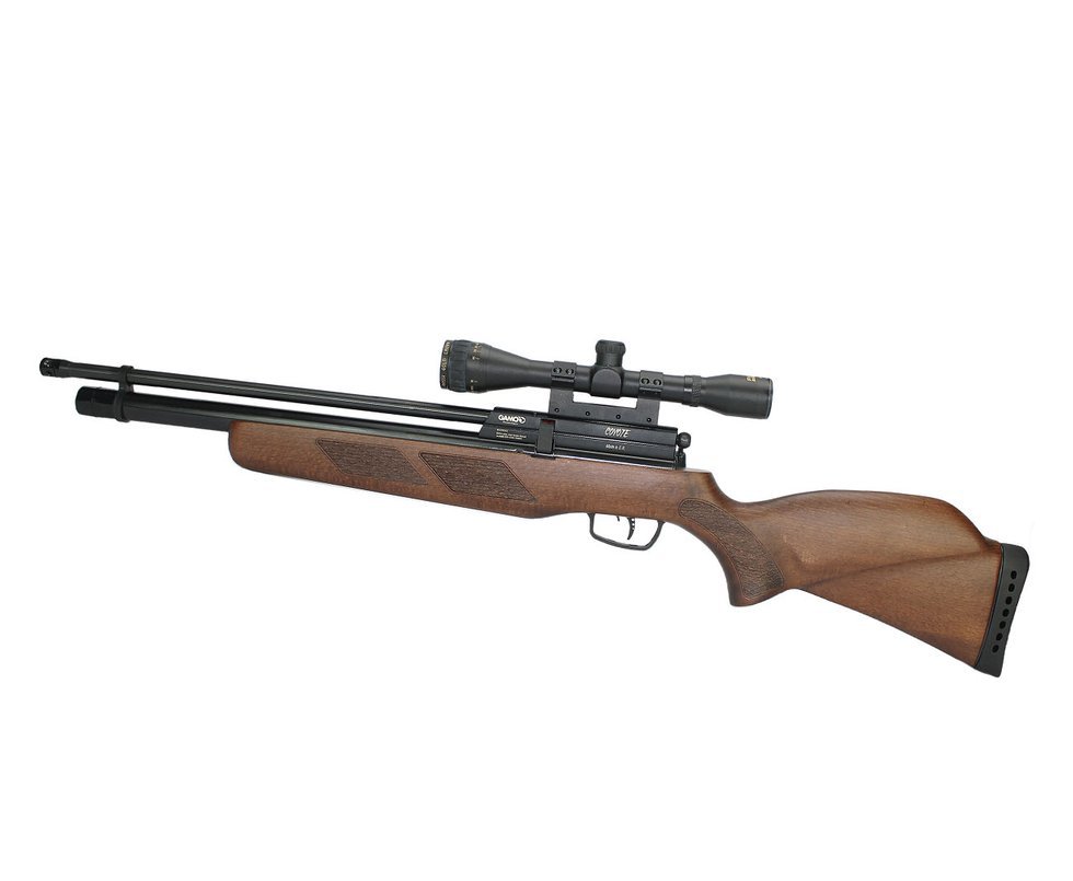 Carabina Pcp Gamo Coyote - Madeira Cal 5,5mm + Luneta 4x32 Gold Crow Rossi - Gamo