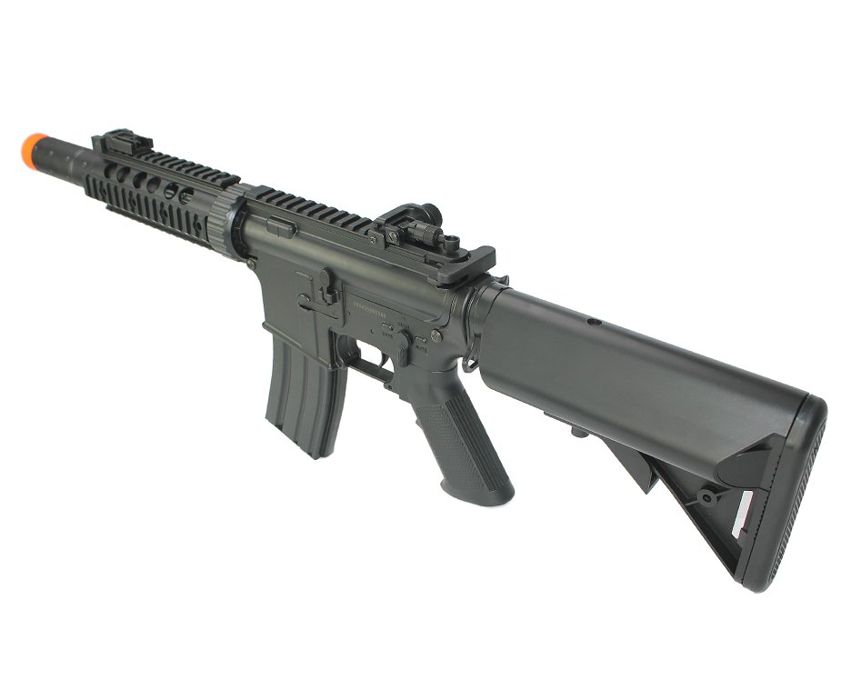 Rifle De Airsoft M4a1 Ris Black Cal 6mm - Eletrico - Bivolt + 4000 Esferas 0,20g + Capa - Cyma