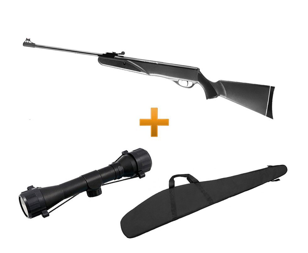 Carabina De Pressão Cbc Standard B19-s - Cal 4,5 + Luneta 4x32 + Capa