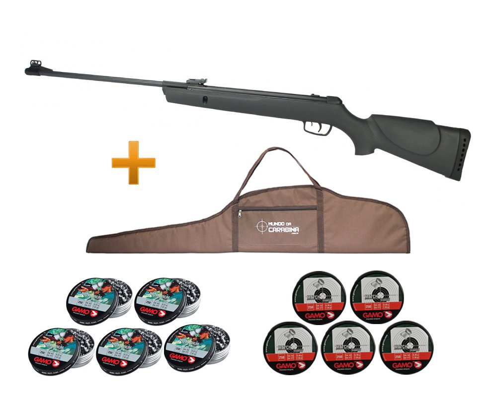 Carabina De Pressão Gamo Big Cat 1000 - Cal 4,5mm + 10 Latas Chumbinho - Gamo