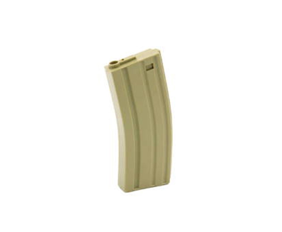 Magazine Mid Cap Tan 120bbs Para Airsoft M4/m16 (polimero) - Mec