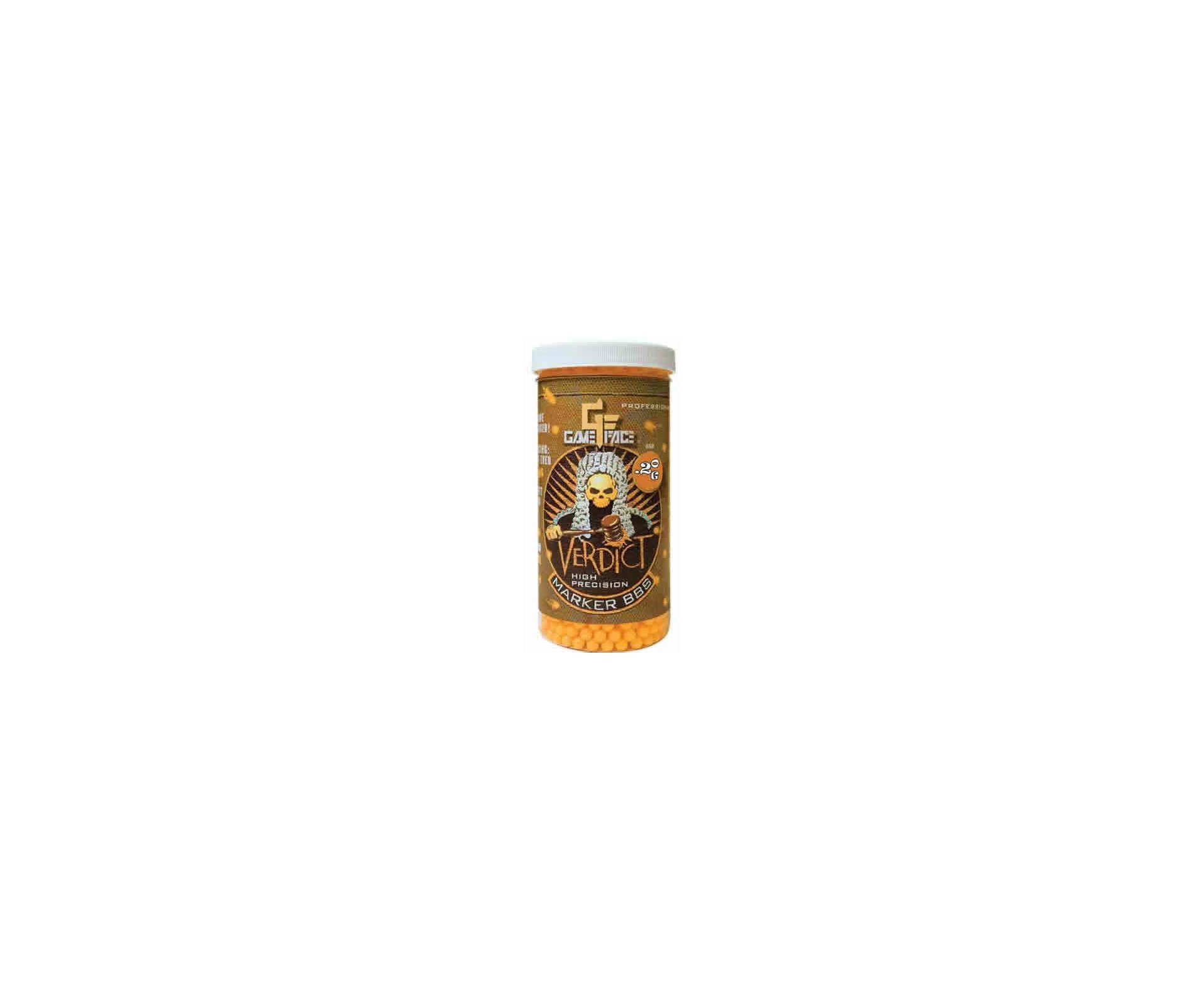 Esferas Plásticas Verdict Laranja - 0,25 G - 2200 Unidades