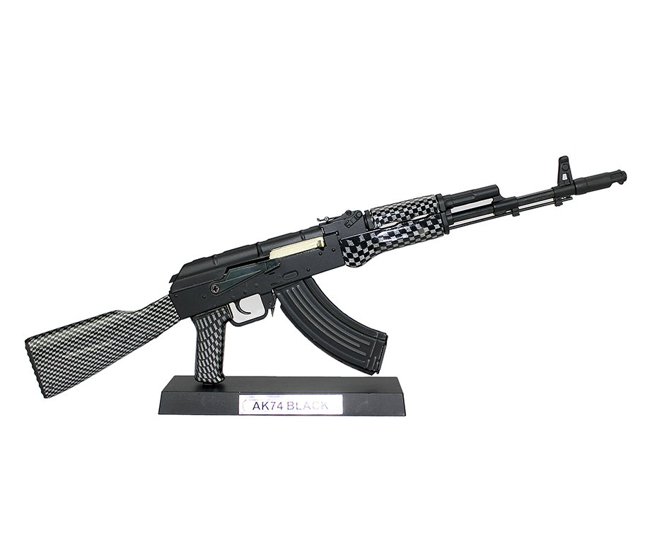 Rifle Ak74 Black Miniatura Metálica  - Arsenal Guns